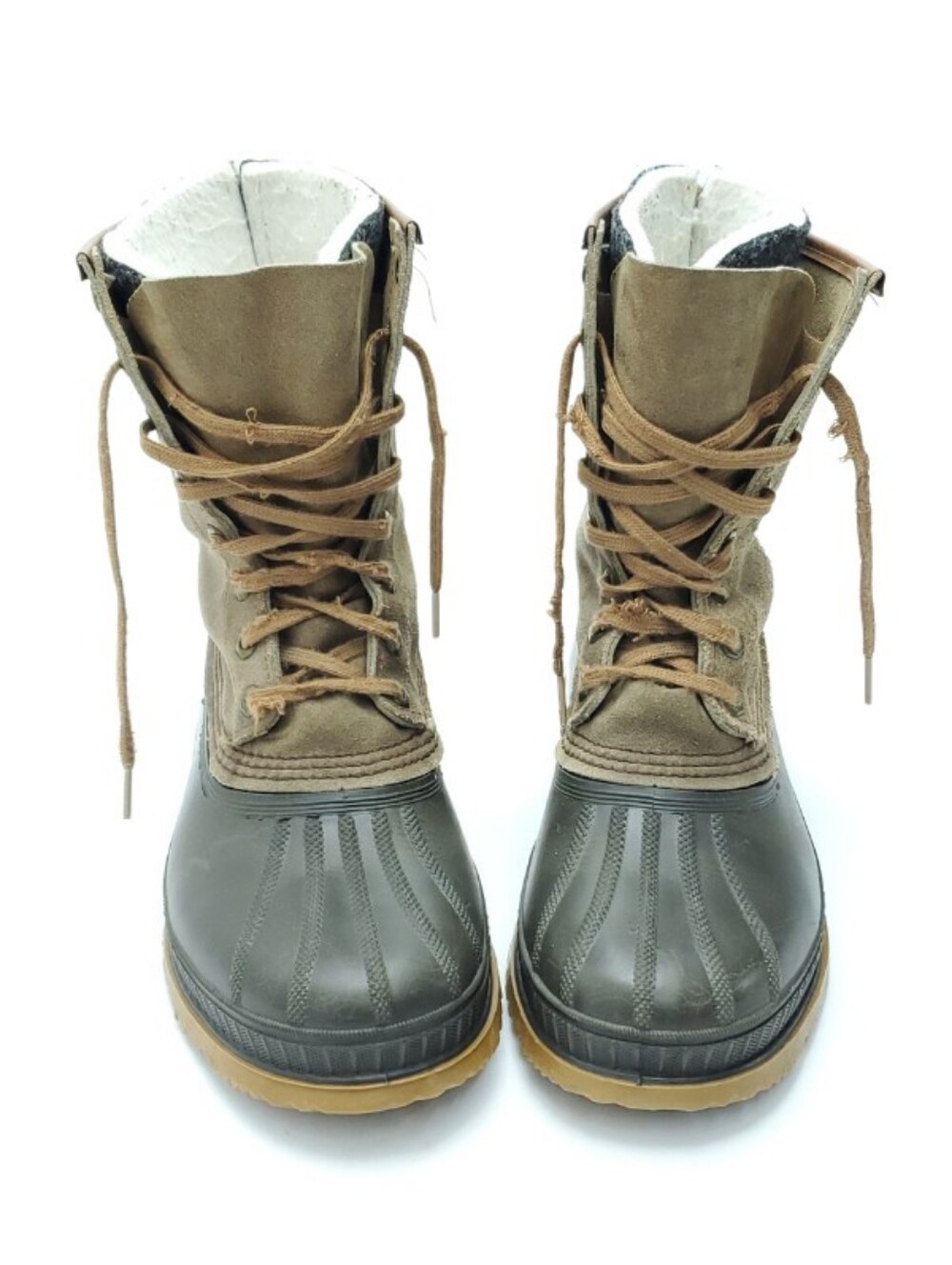 Vintage Sorel Kaufman Ice Pac Waterproof Suede Duck Winter Snow Boots Size 10
